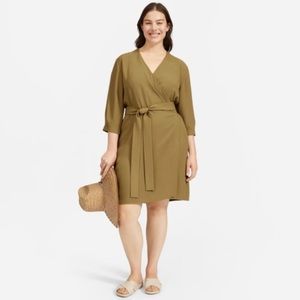 Everlane | The Japanese GoWeave Long-Sleeve Mini Wrap Dress